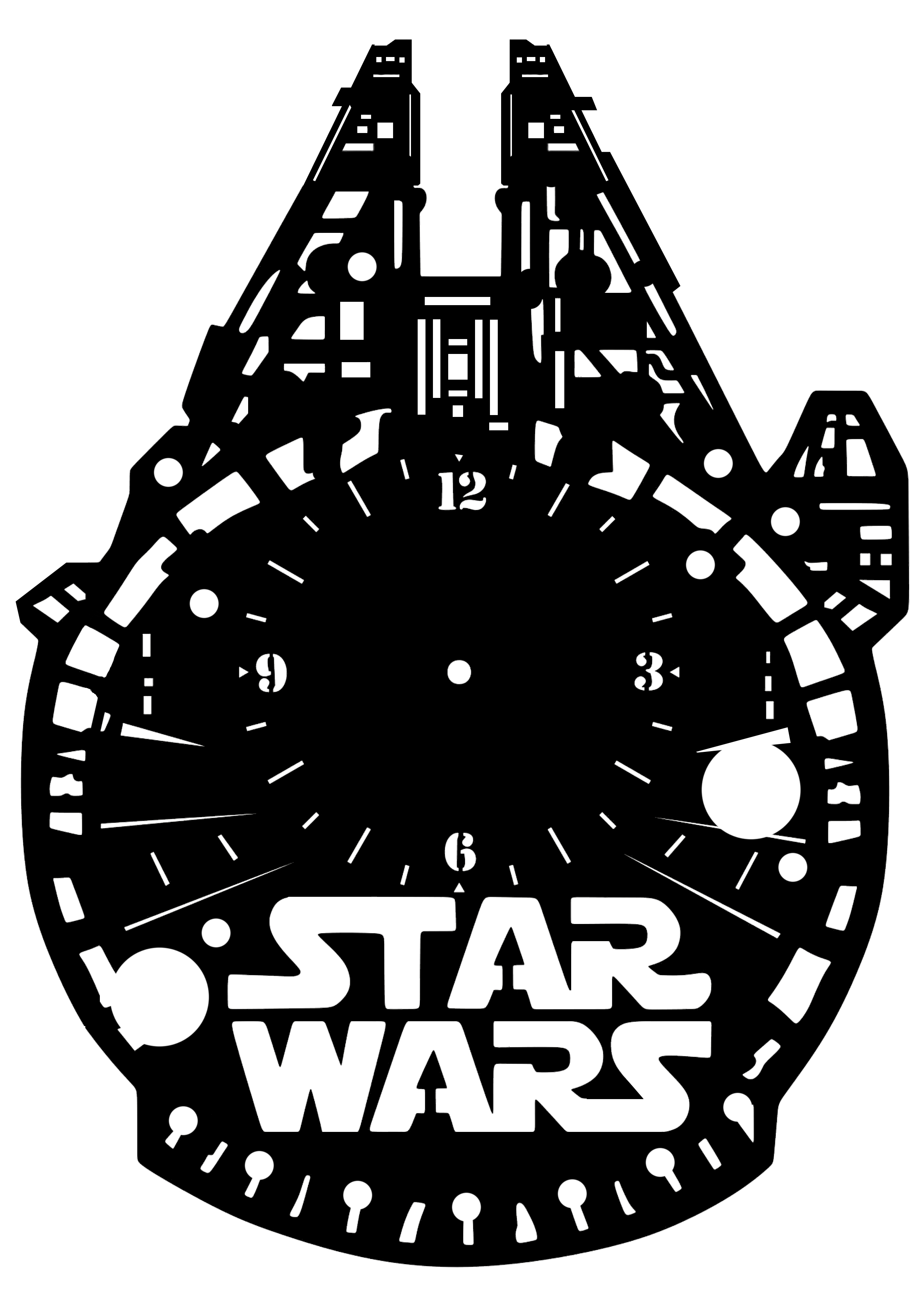 Reloj de pared. Halcon milenario.Star wars.jpg