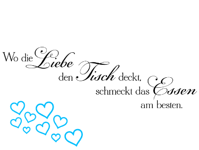 Untersetzer Wo die Liebe......xs