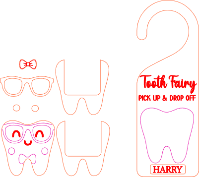 Tooth Fairy Hanger - Harry.xs