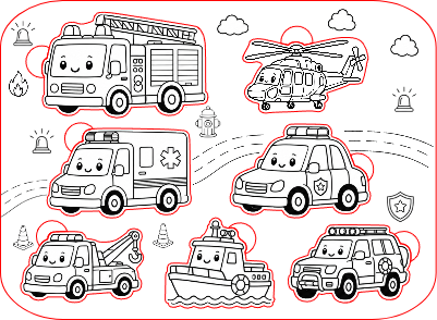 Emergency Vehicles - Kids Puzzle.xs