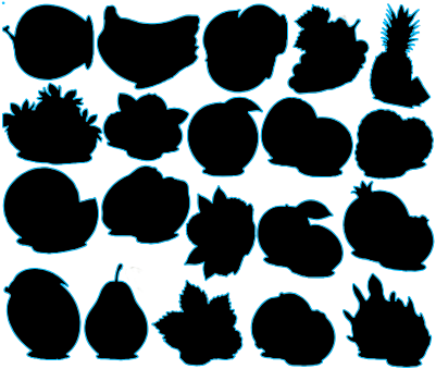 Fruits cut out.xs