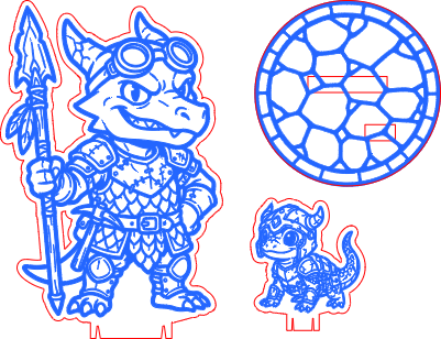 Kobold warrior with lizard pet.xs
