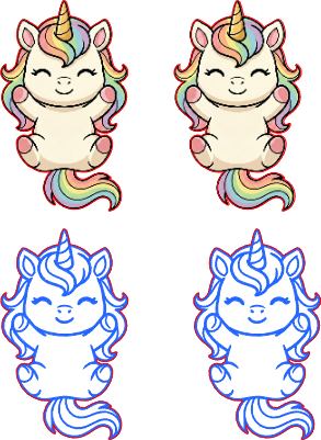 Cute Unicorn stud earrings.xs