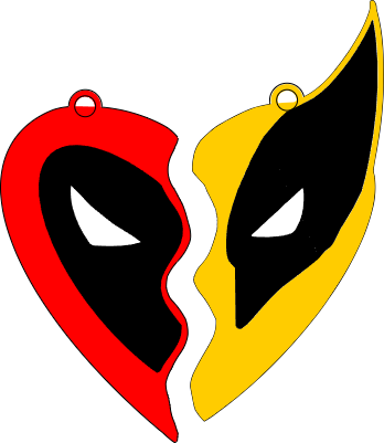 Deadpool and Wolverine Earrings.xs