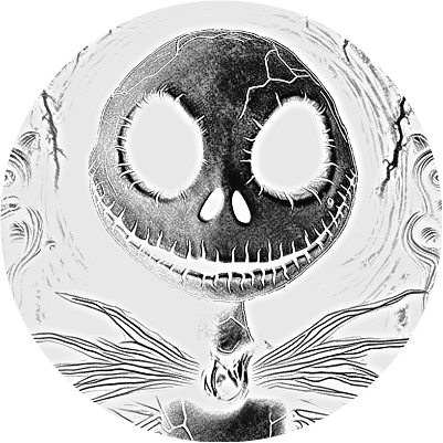 JACK SKELLINGTON ROCK SLATE COASTER.xs
