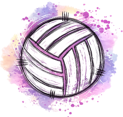 watercolor volleyball.xs