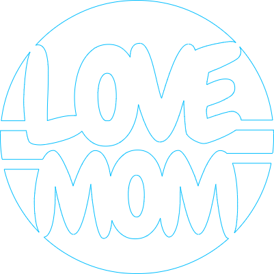 Love Mom Wooden Keychain.xs