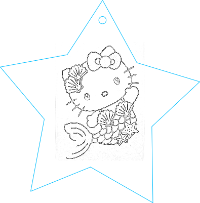 deco hello kitty sirène.xs