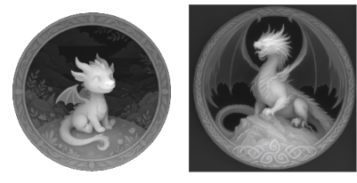 Dragon Double Side Embossed Coin.xs