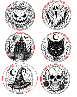 Spooky Coasters Set of 12 - Series 1.xs
