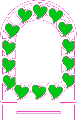Heart Table Number.xs
