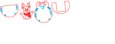 Portatarjetas navideños de reno (Ajusta el tamaño).xs
