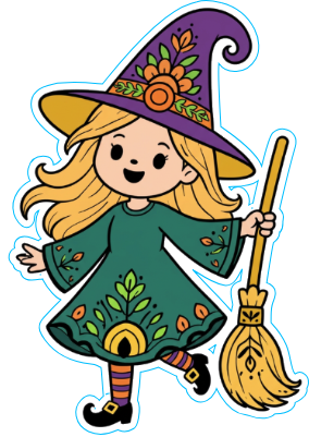 Cartoon witch character cut out.xs