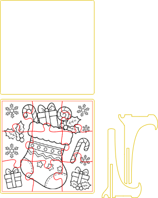 Stocking puzzle frame.xs