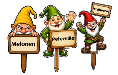 Garten- Kräuter- Beschriftungs Zwerge.xs
