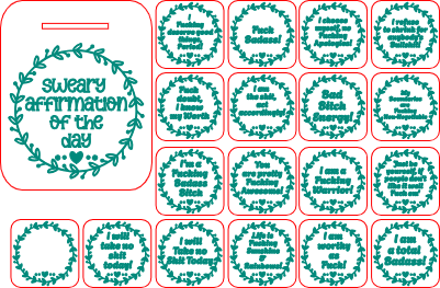 Swear Affirmation Stand and Tokens.xs