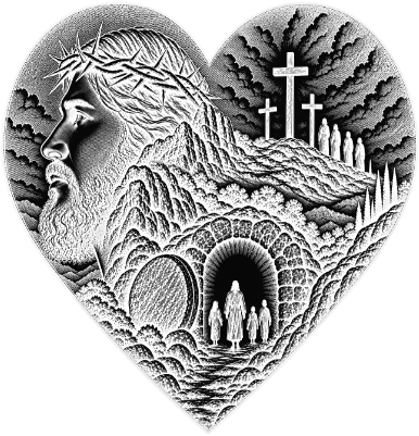 Jesus Cave Cross Heart.xs