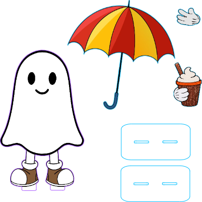 Painted Ghost with umbrella.xs
