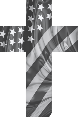 cardstock patriotic cross engrave.xs