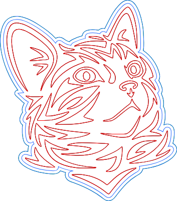 Chat tribal 3d.xs