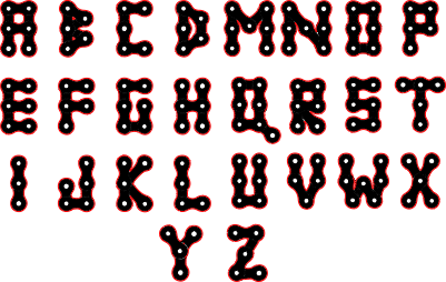 DECOUPER - Alphabet maillon chaine.xs