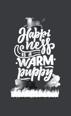 Warm puppy 3D text.xs
