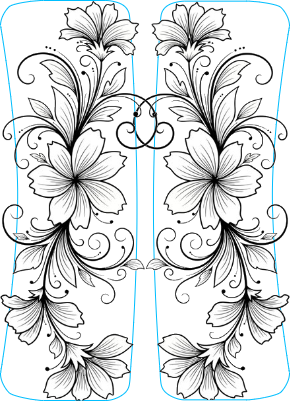 westerny flower mini medium hair clip.xs