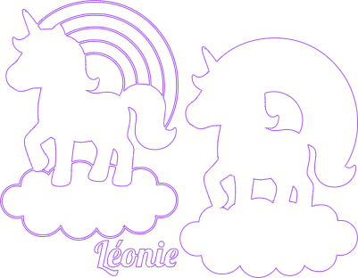 Décoration Licorne chambre Léonie.xs