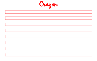 gabarit crayon.xs