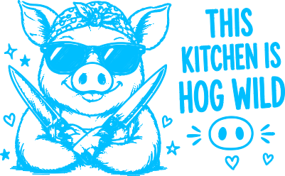 This kitchen is hog wild.xs