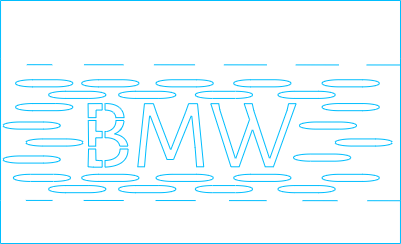 BMW Lüfter Abdeckung 3 mm Schwarz Stahl.xs