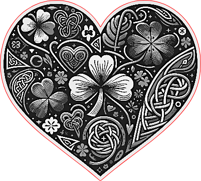 engraved celtic heart.xs