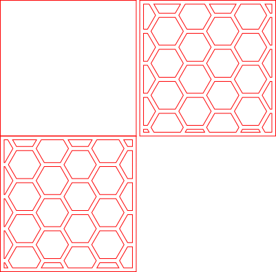 Honeycomb and bees layered panel.xs
