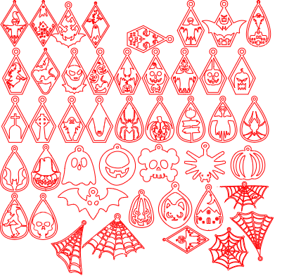 halloween earring bundle.xs