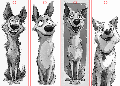 cartoon dog bookmarks.xs