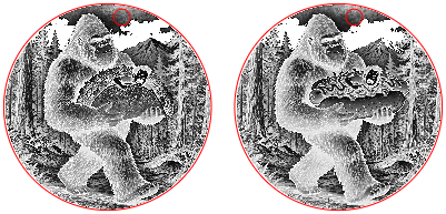Acrylic Bigfoot Funny Keyrings.xs