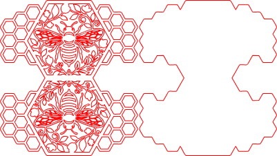 HoneycombBee wall panel.xs