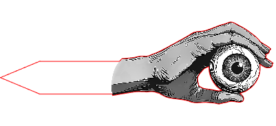 Zombie Hand With Eye Garden Stake.xs