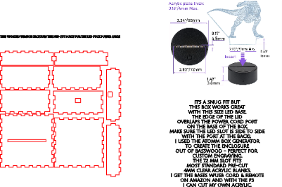 90 X 90 BOX FOR ROUND LED BASE.xs