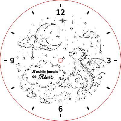 horloge petit dragon fr.xs
