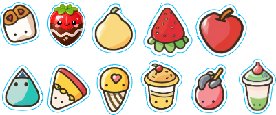 Cute Food MagnetsCharms.xs