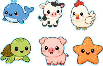 Animals Magnets.xs