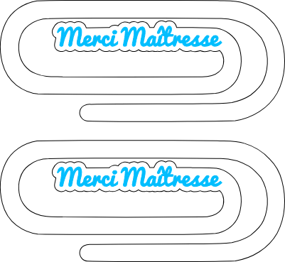 Marque page trombone Merci Maîtresse.xs