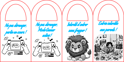 Accroches porte personnalisés.xs
