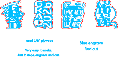 Grad 2026 keychains.xs
