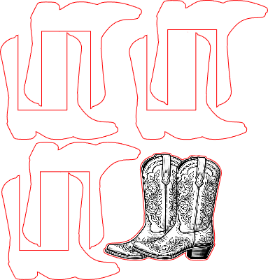 pot à crayon Bottes Country.xs