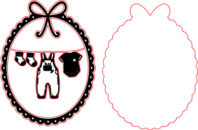Cadre Naissance Ovale Garçon.xs