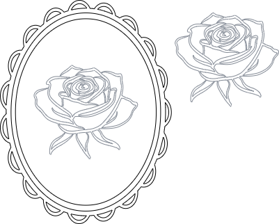 Framed Rose Ref Magnet.xs