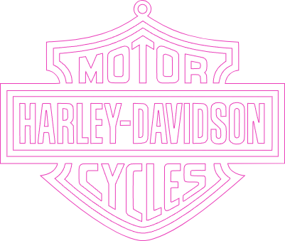 harley davidson sign stained glass window outline.xs