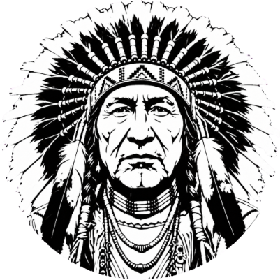 Native Head for Brass coin engraving.xs